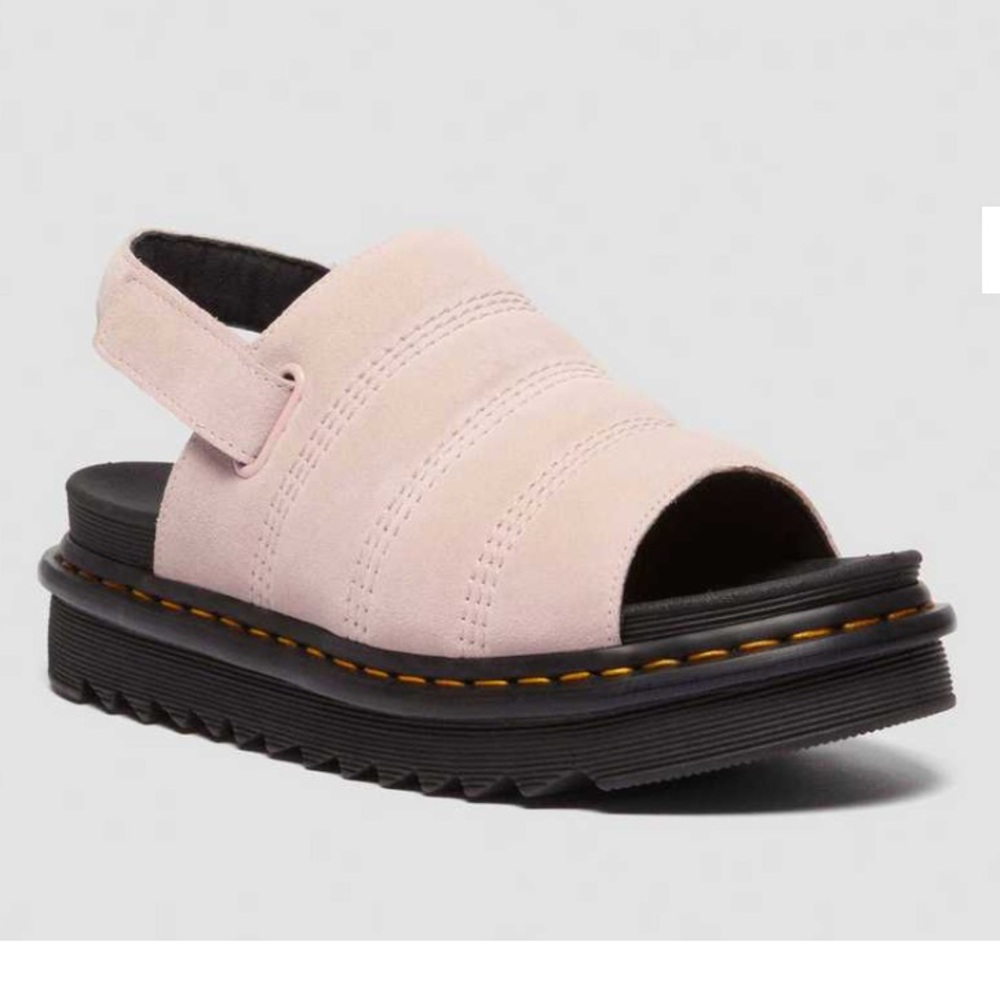 Dr. Martens Kole Suede Pink Platform Sandals.Unisex.